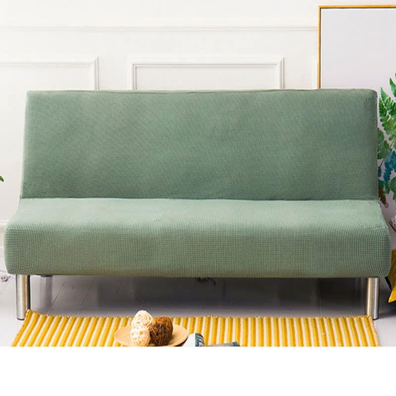 ソファーベッド カバー 2人掛け ストレッチ 3人掛け 肘なし ソファベッドカバー 北欧 かけるだけ 伸び..