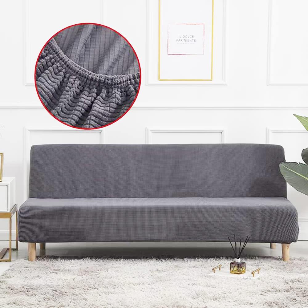 ソファーベッド カバー 2人掛け ストレッチ 3人掛け 肘なし ソファベッドカバー 北欧 かけるだけ 伸び..