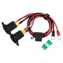 DIY 電源ソケット シガソケット バイク チャージャー用 電源コンセント ビーデューティ 30A 12V / ケーブル 1m 車 トラック ヨット ボート ソ...