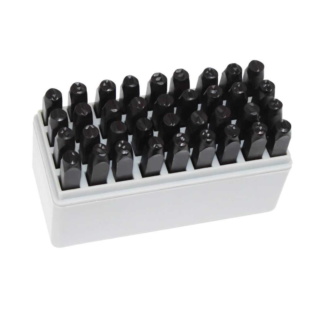 HFS(R) 打刻印 8mm 36本 刻印セット アルファベット 数字 金属 木材 プラスチック 革 DIY