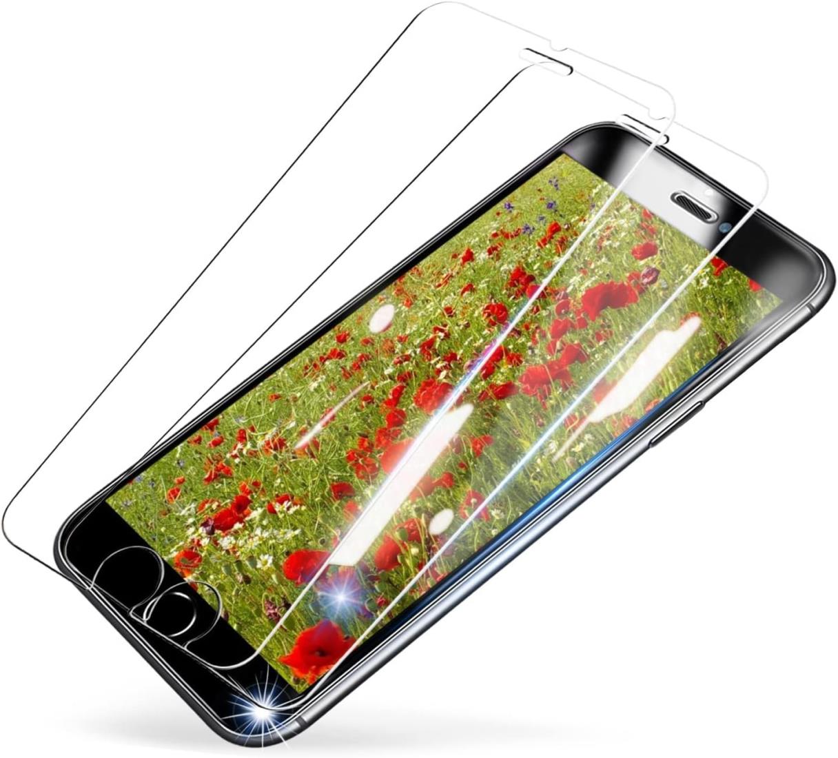 【2枚セット】 iphone8plus ガラスフィルム 極薄タイプ iphone7plus ガラスフィルム アイフォン8プラス 保護フィルム あいふおん7plus/8plus ガラス iphone7プラス 強化ガラス 液晶フィルム 【秒で貼り付け/高透過率】