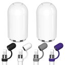 MACLE Apple Pencil交換用キャップ 6点セット アップ ルペンシル キャップ 第1世代 シリコンキャップ 紛失防止 タッチペン 充電端子用キャッ...