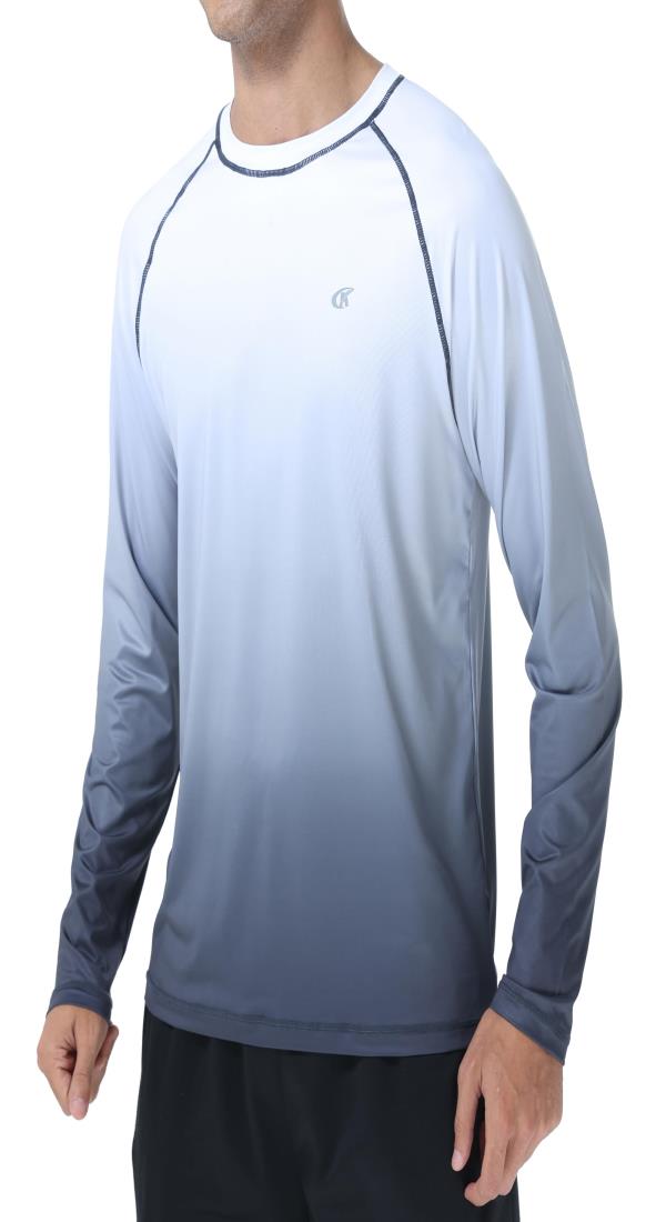 Hyzhwl ラッシュガード メンズ 長袖 水着 tシャツ UPF50+ 接触冷感 uvカット紫外線対策 水陸両用 速乾 ..