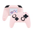 GeekShare NS Proコントロー ラーカバー スキ ンケース シリコン製 ソフト Switch Proコントロー ラー対応 NS Proコントロー ラーカバーとシール付け 保護カバー 保護ケース 耐衝撃 簡単装着 滑り止め ほこり防止 NS Pro保護カバー(ピンク猫耳)