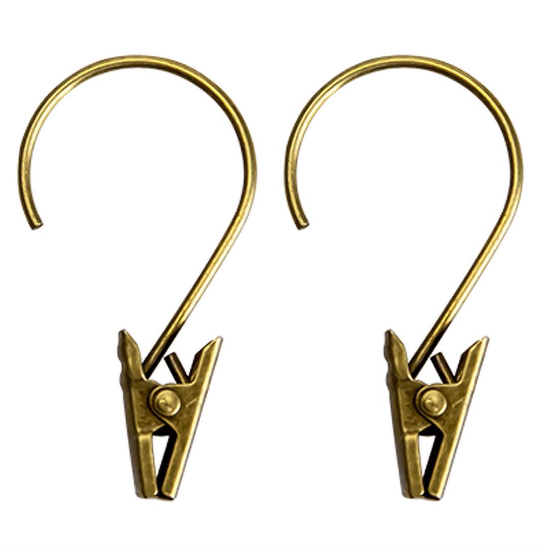 KaiYiカーテン クリップ カーテンレールクリップ 16個セット お好み生地を挟む 自分だけのオリジナルカーテン ブロンズカラー