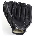 YOASONEK 野球グローブ 親子用 軟式 野球用 クラブ グローブ キャッチボール 練習用 すぐに遊べるボール付き 初心者向け 大人用 子ども用 低学年用 右投げ用(左手着用) (大人用12.5インチ, ブラック)