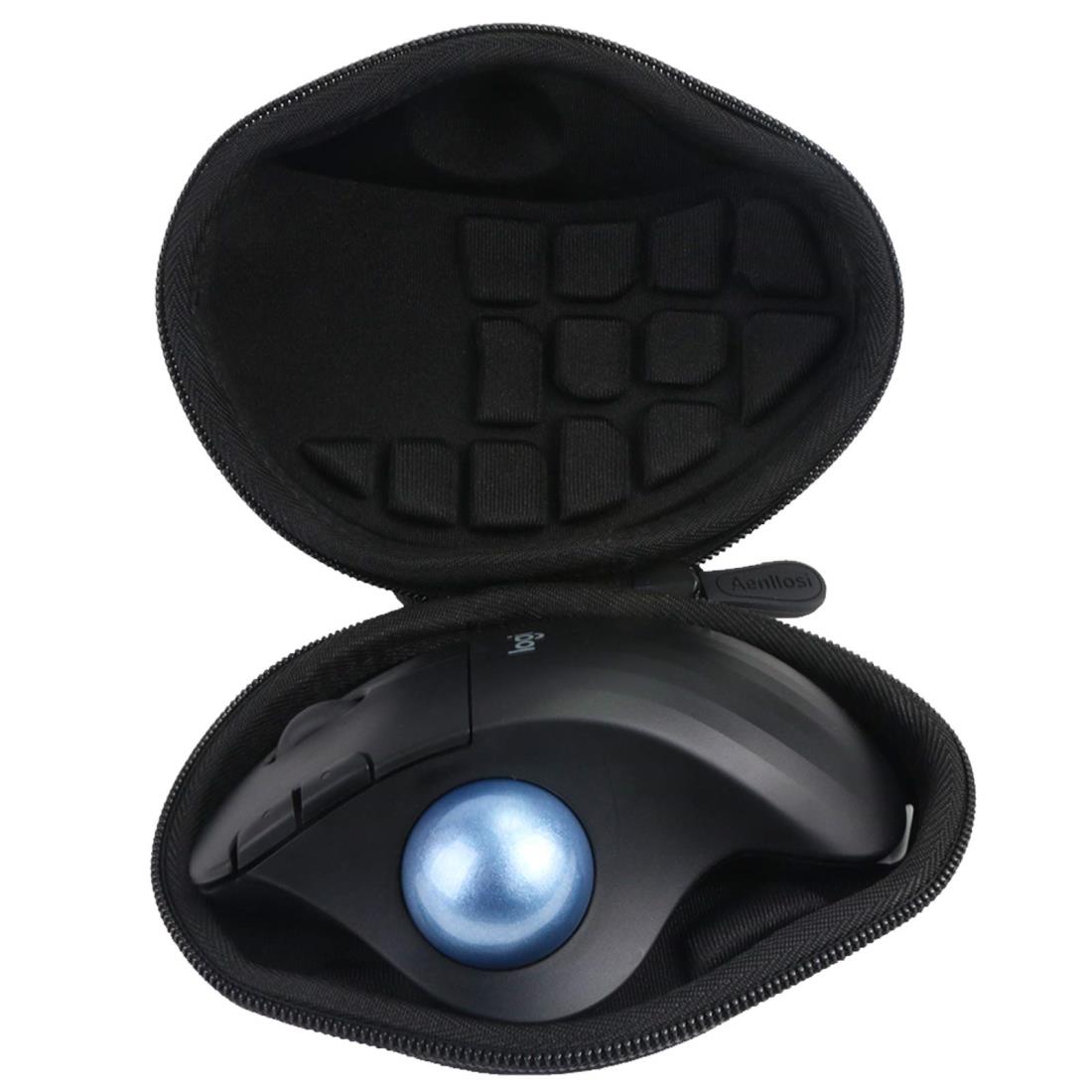 Aenllosi 専用保護収納ケース 互換品 Logicool ロジクール M575SPd/M575S/ M575GR トラックボールマウスM575SP/ protoarc em04 トラックボール（ケースのみ）ブラック