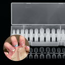 Annhua ク リア ネイルチップセット 280枚 透明ネイルチップ スクエア ショート ネイルチップ 長さだし 超薄 艶消 自然なフィット感 練習用 つけ爪...