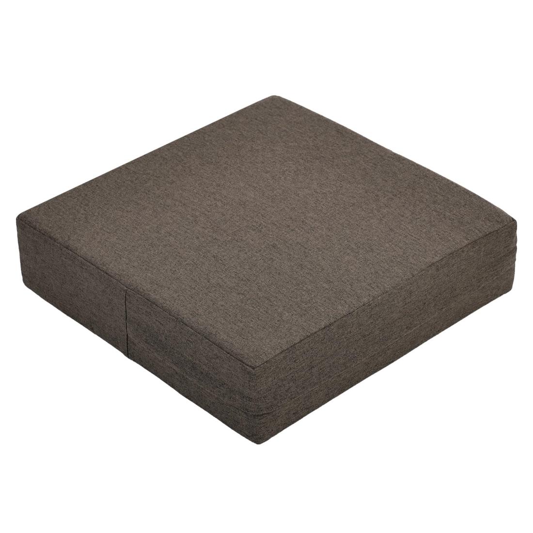 Shinnwa 座布団 クッション スクエア 椅子クッション 42x42cm 厚み10cm 座ぶとん クッション 分厚いクッション フロアクッション チェアパッド 洗えるカバー 滑り止め付き 四角型 コーヒー