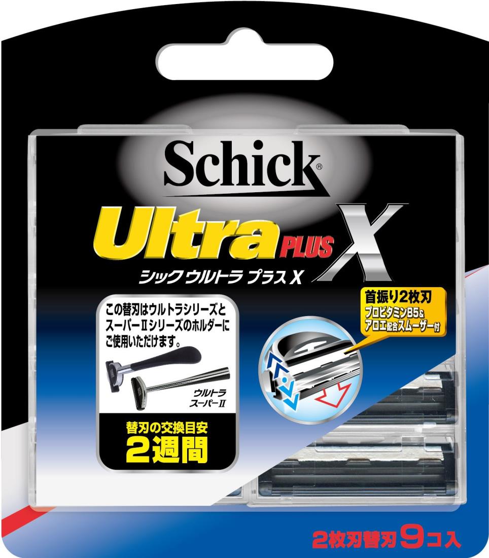 シック Schick ウルトラプラスX 2枚刃 替刃 (9コ入)