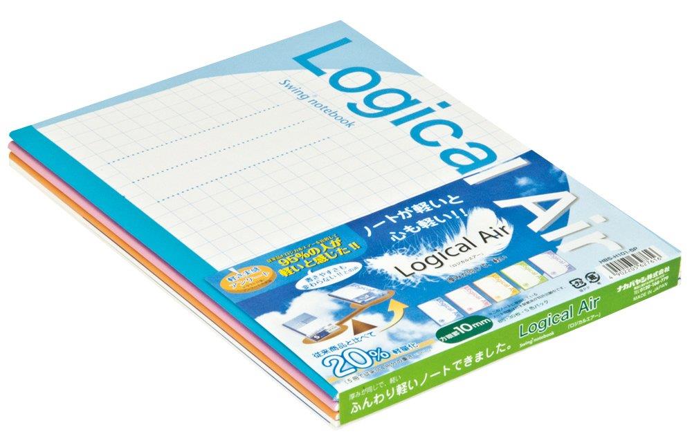 ナカバヤシ ノート ロジカルエアー軽量ノート 方眼10mm B5 5冊パック HB5-H101-5P