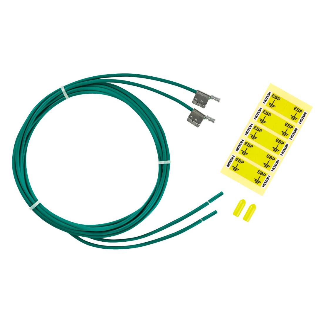 ホーザン(HOZAN) アース線 静電気対策 導電性マットのアース接続に カシメタイプ 外れにくい確実な接続が可能 抵抗なし F-127