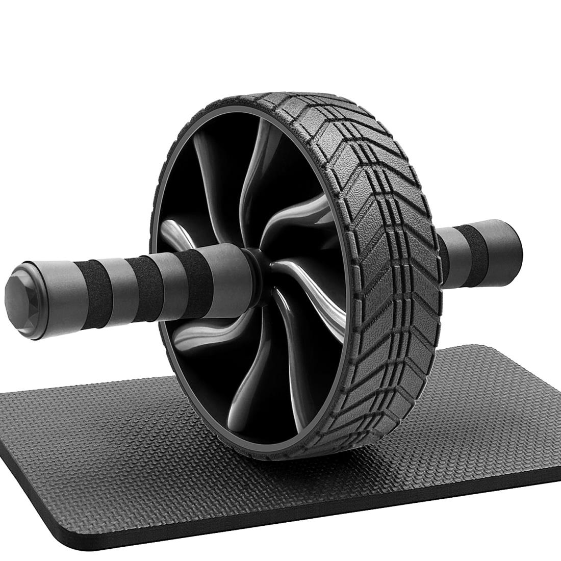 FEELCAT 腹筋ローラー 1輪 静音 アブローラー スリムトレーナー アブホイール 上半身筋トレ 膝保護マッ..