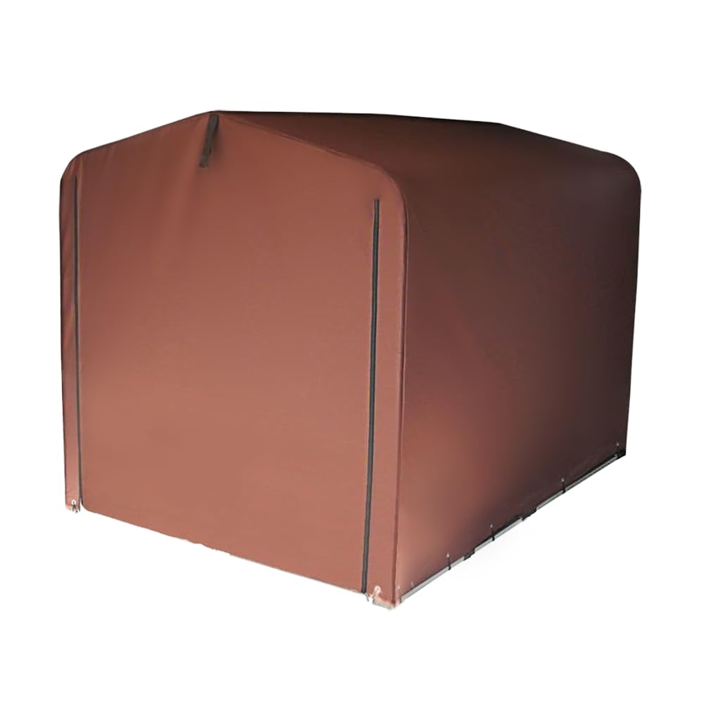 アイリスプラザ サイクルハウス ガレージ 防水 撥水 自転車 収納 ダークブラウン 3台用 梅雨対策