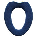 オカ(OKA) やわらか便座カバー サンク O型便座カバー ネイビー (抗菌防臭加工 洗える)