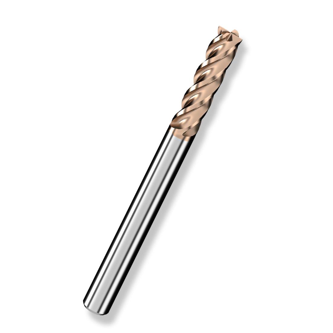 Cleqee スクエア エンドミル 刃径6mm × 刃長20mm × 全長75mm × 軸径6mm 4枚刃 TiAlNコート 超硬 スクエア エンドミル 加工用...