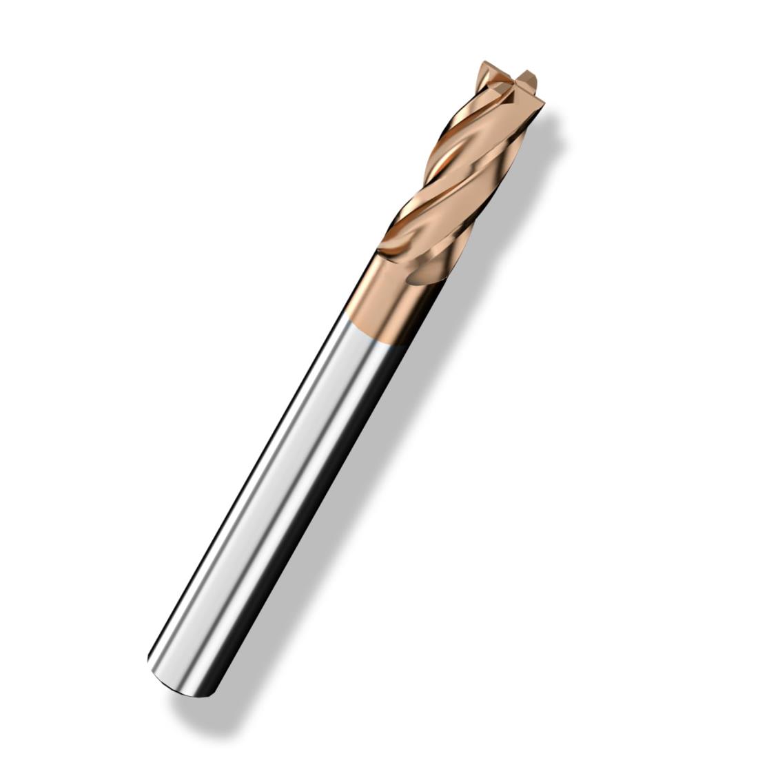 Cleqee スクエア エンドミル 刃径5mm × 刃長13mm × 全長50mm × 軸径5mm 4枚刃 TiAlNコート 超硬 スクエア エンドミル 加工用...