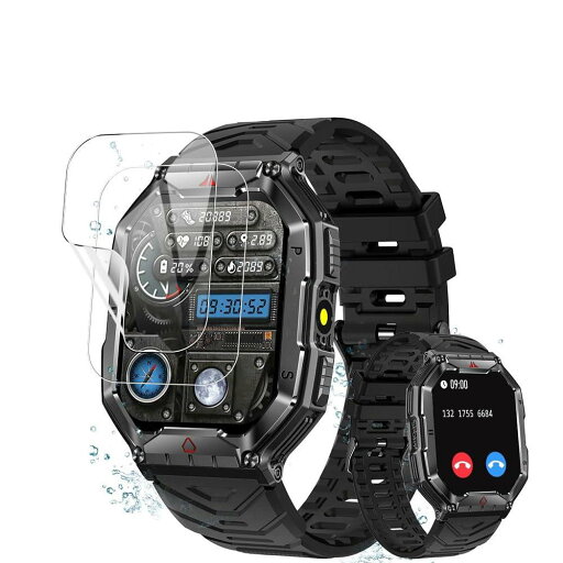 【2枚】2024年革新モデル スマートウォッチ 2.1インチ大画面 Vezuoco 2.1 インチ保護フィルム高透過率 24時間内気泡自動消えVezuoco 2.1 保護フィルム 液晶保護 傷防止 高透過率 【2枚】2024年革新モデル スマートウォッチ 2.1インチ大画面 Vezuoco 2.1 インチ保護フィルム高透過率 24時間内気泡自動消えVezuoco 2.1 保護フィルム 液晶保護 傷防止 高透過率
