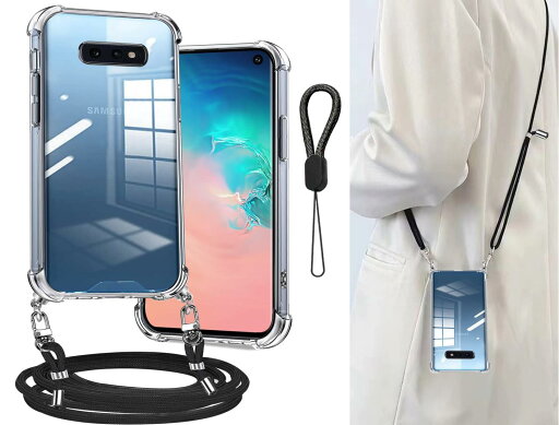 Cokkas Galaxy S10 ケース SC-03L/SCV41 ケース ギャラクシーs10 ケース ショルダー ストラップ2本付き 紐付き 肩がけ 首掛け 縄掛け galaxys10 スマホケース ストラップホール付き 薄型 透明 ハード PC+シリコン TPU バンパー 耐衝撃 米軍MIL規格 長さ調整可能 s10カバー( Cokkas Galaxy S10 ケース SC-03L/SCV41 ケース ギャラクシーs10 ケース ショルダー ストラップ2本付き 紐付き 肩がけ 首掛け 縄掛け galaxys10 スマホケース ストラップホール付き 薄型 透明 ハード PC+シリコン TPU バンパー 耐衝撃 米軍MIL規格 長さ調整可能 s10カバー(