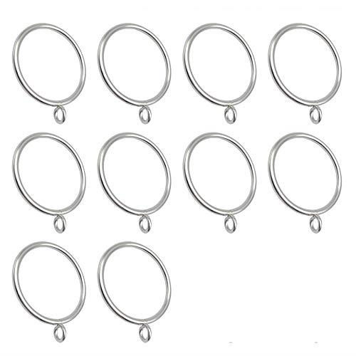 【C.M.】 カーテンリング スライドリング 内径50mm シルバー 直径45mmまでのポールに適用 10個入り シ..