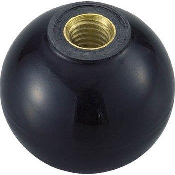 TRUSCO(トラスコ) 樹脂製握り玉 金具付黒 20×M6mm (20個入) TPC20-6BK