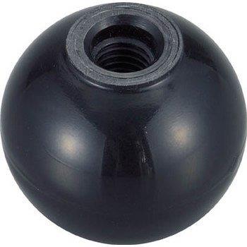 TRUSCO(トラスコ) 樹脂製握り玉 金具なし黒 25×M6mm (20個入) TPB25-6BK