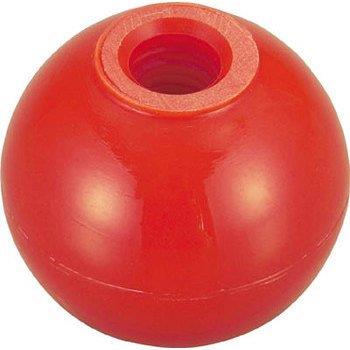 TRUSCO(トラスコ) 樹脂製握り玉 金具なし赤 40×M12mm (20個入) TPB40-12R