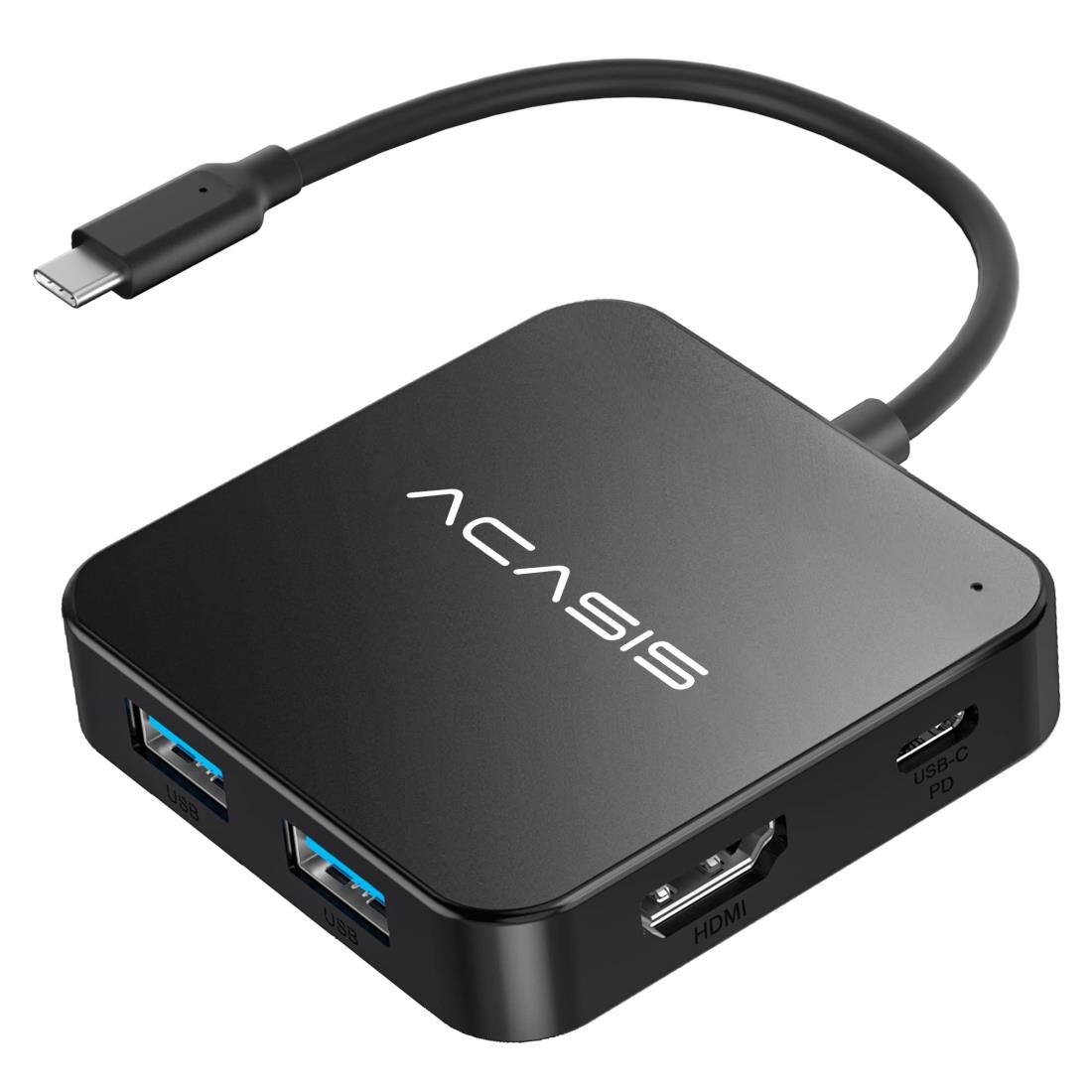 USB Cハブ マルチポートUSB Type-Cハブ 4K HDMI付き 電力供給 100W | USB 3.0ポート3個 | Type-C 3.0ポート1個 | USBスプリッターアダプター MacBook、Mac Mini、Surface Pro、XPS、ノートパソコン、USB Cデバイス用… (14cm)