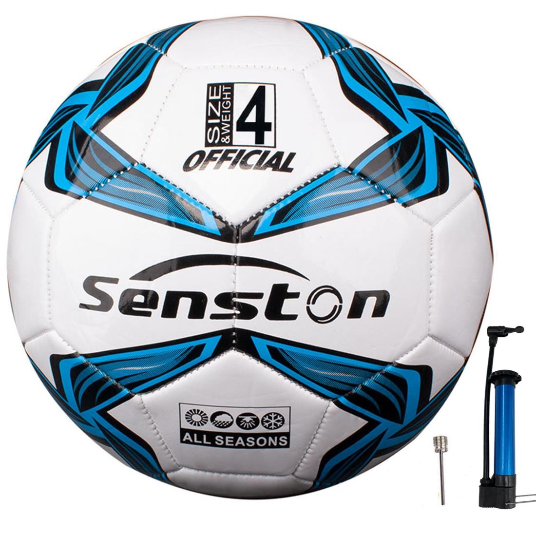 Senstonサッカーボール4号子供とティーンエイジャー、小中学のトレーニングボール試合のサッカーとポンプ