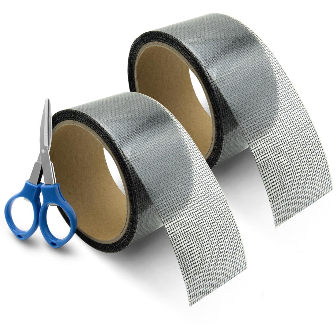 網戸補修テープ 網戸 張替え 2セット 網戸目隠しシート 網戸 補修 防水 粘着力バツグン 虫の侵入を防ぐ..