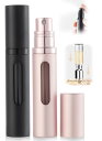 UULANFA アトマイザー 香水【液体が見える・5ml・携帯用アトマイザー】詰め替え簡単 漏れない 持ち運び便利 コンパクトデザイン 香水の容器 アルミ製 小分けボトル 旅行 デート 仕事 男女兼用 香水瓶対応 (A-ピンク)(4)