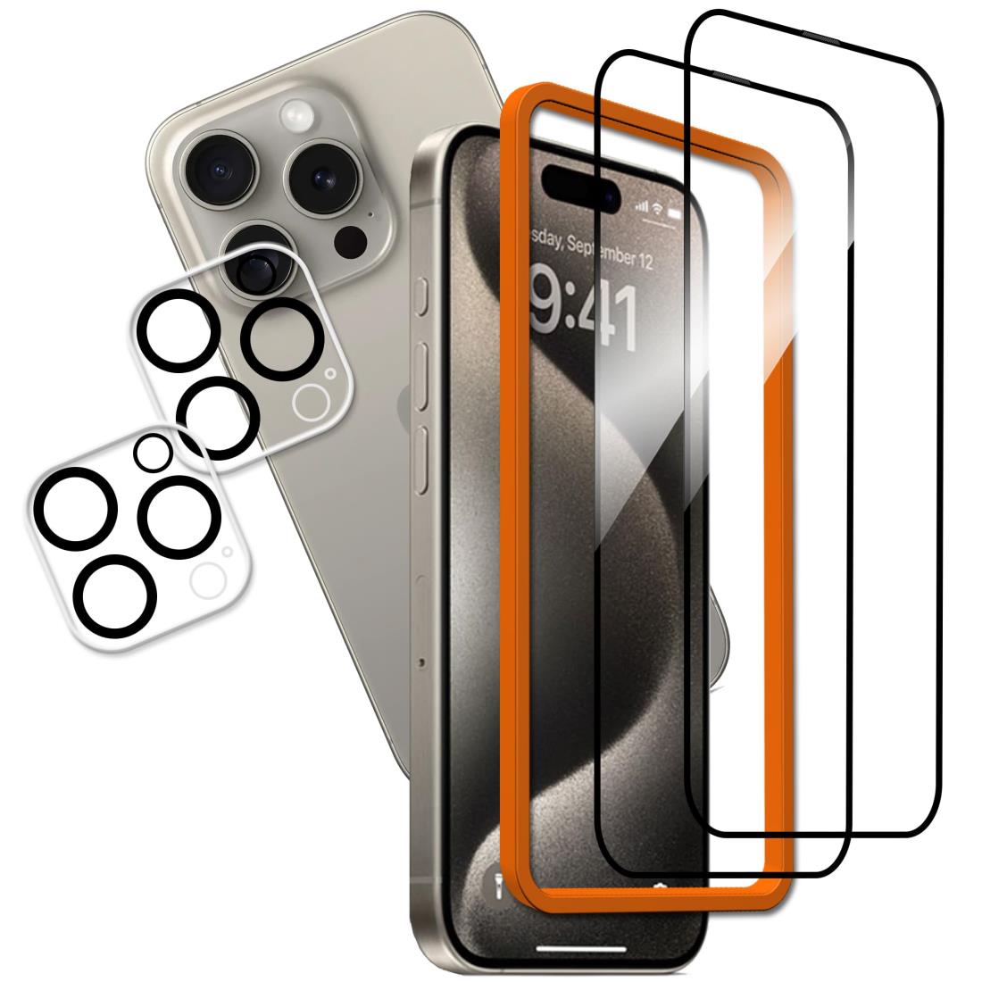 KPNS phone15pro 饹ե 2+2祻åȡǺ ݸ iphone 15 pro 饹ե ...