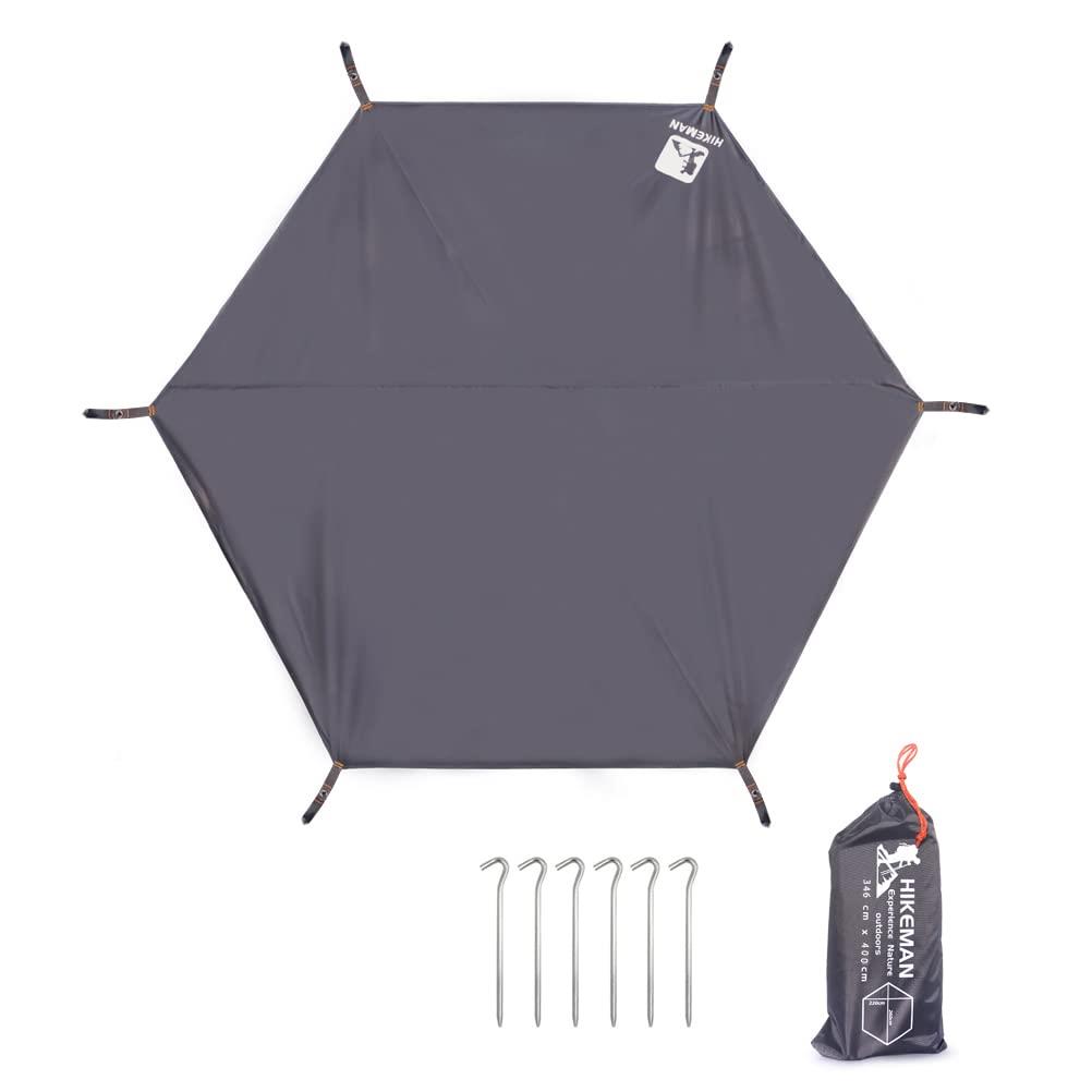 グランドシート テントシート 六角 レジャーシート 軽量 タープ テントマット ヘキサゴン ワンポールテ..