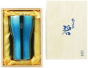 タマハシ タンブラー ブルー 300ml ”碧”銀古美 (ぎんふるみ) 18-8ステンレス W構造 AO-05