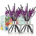 COCODOR ココドール フラワーディフューザー 200ml 2個入り ガーデンラベンダー(Garden Lavender) ルームフレグランス - プレゼン...