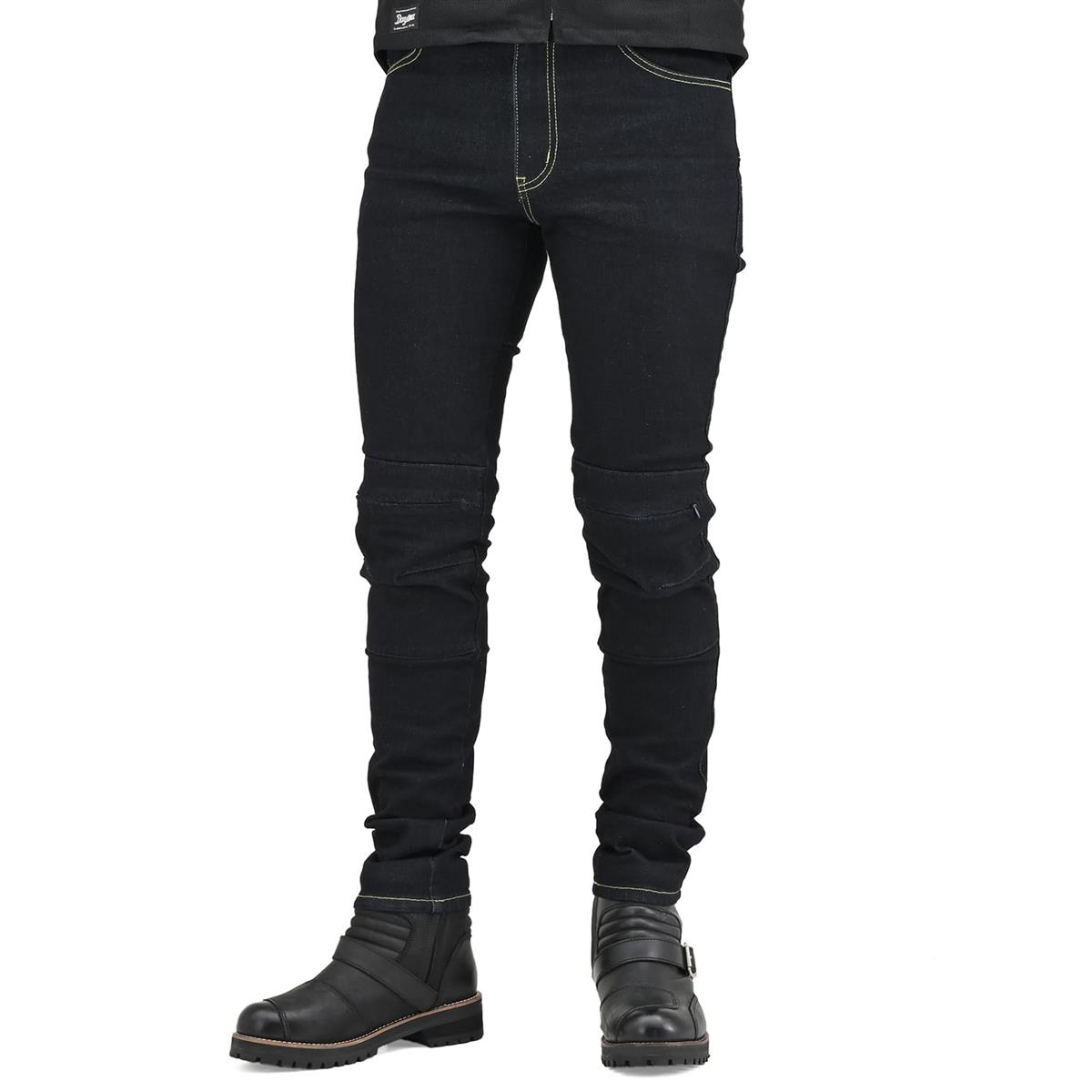 デイトナ(Daytona) バイク ライディングパンツ 春夏秋 薄型プロテクター(ひざ)付属 CEレベル1 ストレッチ 13oz スリムフィットジーンズ..