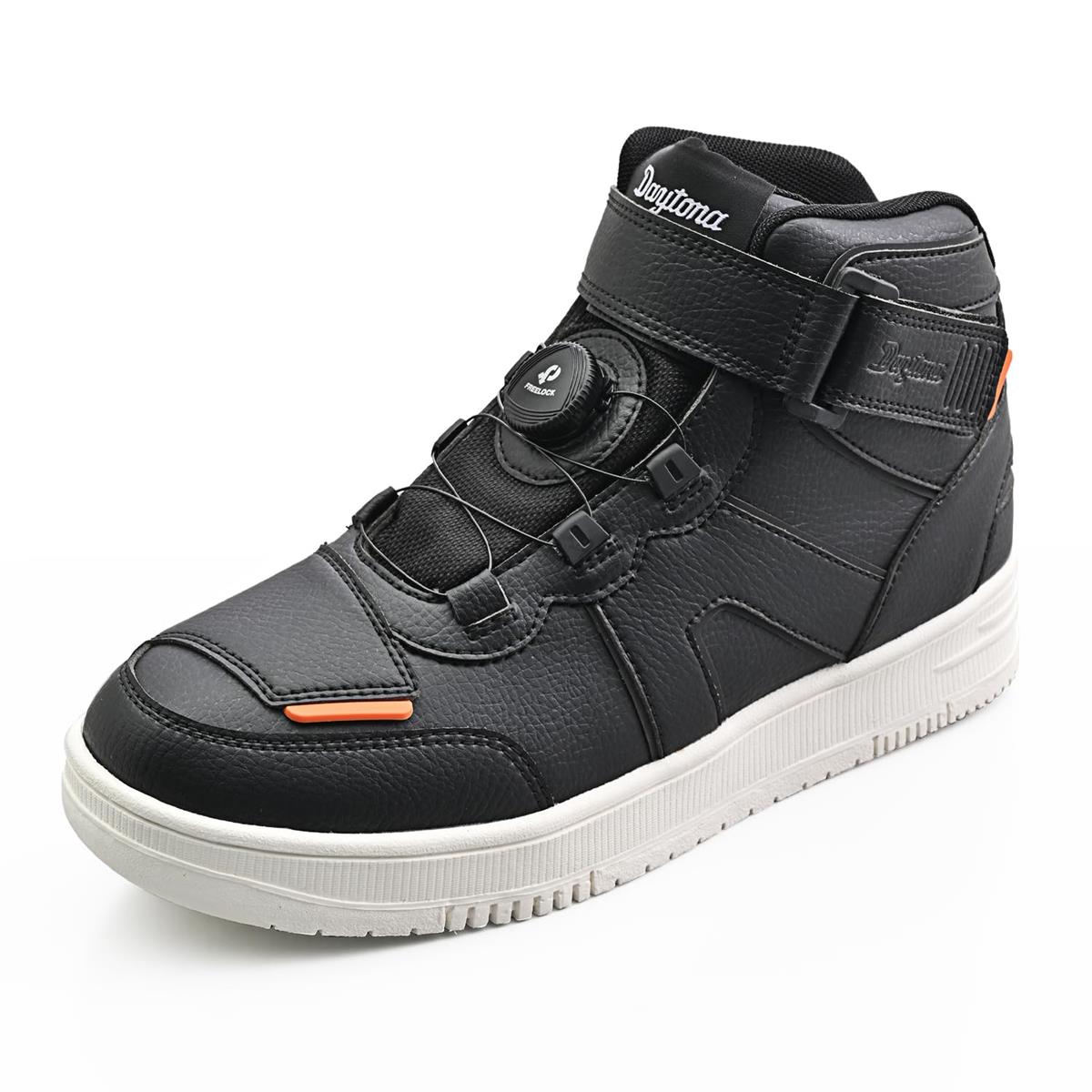 デイトナ ライディングシューズ バイク シューズ 防水 ハイカット リール D-WP DS-501 ブラック 24.5cm..