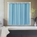 AooHome シャワーカーテン 小窓 目隠し 防水 短め 防カビ ユニットバス 浴室窓 お風呂窓 60cm丈 カフェカーテン 100cm幅 間仕切り リング付...