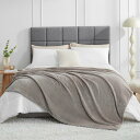 Hansleep 毛布 もうふ 冬用 ダブル ブランケット 大きめ 200x220cm 大判 ダーク グレージュ マイクロファイバー 柔らかく 肌触り フランネ...