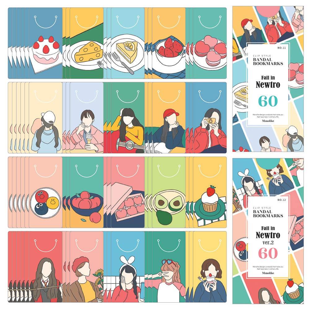 モノライク 半月 ブックマーク ポール・イン・ニュートロ ver.1 + ver2 Bandal Bookmarks Fall in Newt..