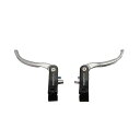 UPANBIKE 自転車用追加ブレーキレバーセット アルミニウム合金 22.2mm 23.8mm ロードバイク用(シルバーカラー,22.2mm)