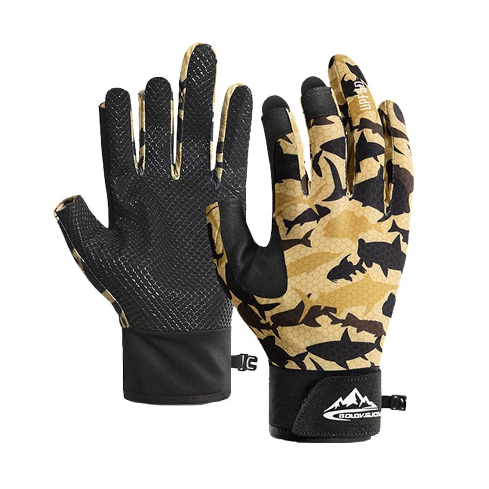 MORGEN SKY フィッシング グローブ 釣り 手袋 パドルグローブ 男女兼用 メンズ レディース アウトドア 三本指出し 滑り止め付き 冷感 通気速乾 夏...