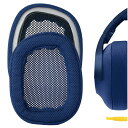 Geekria イヤーパッド QuickFit 互換性 パッド ロジクール Logicool G433 G233 G PRO ヘッドホンに対応 イヤパッド/イヤークッション/イヤーカップ (メッシュファブリック/青)