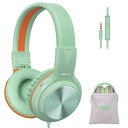 SIMOLIO ボーイズ ガールズ ヘッドホン マイク付き 有線 スクールヘッドフォン 子供 ティーン 大人 PC タブレット MP3/4 85dB 94dB ...