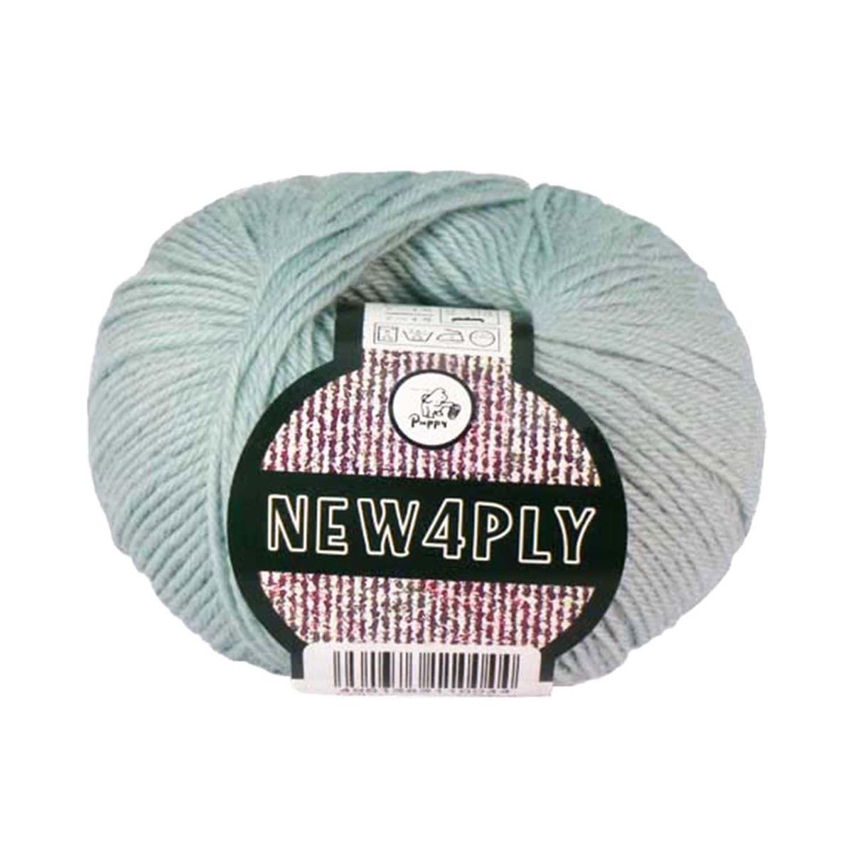 パピー ニュー4PLY 毛糸 中細 Col.472 黄緑 系 40g 約150m 10000110