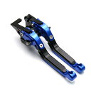 YUANYE 可倒 伸縮式 6段階可調 CNCアルミ ブレーキレバー&クラッチレバー 適応 川崎カワサキ Ninja250 Ninja250R Ninja250...