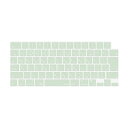 MOSISO ノートパソコン キーボードカバー 対応機種 MacBook Air 13.6/15(M3 M2チップ)A3113 A2681 A3114 A2941/ Pro 14/16(M4 M3 M2 M1チップ) 2025-2021発売、保護 防塵 耐水 シリコンスキン 日本語 JIS配列(ハニーデュー グリーン)(2)