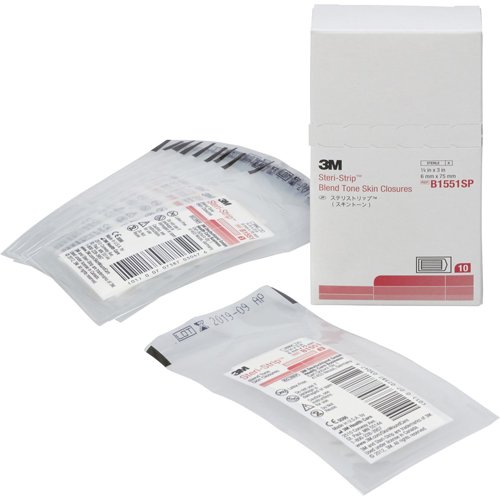 ソルベンタム 創傷 閉鎖 傷 手術後 跡 ケア ステリストリップ ス キ ントーン スキンクロージャー 抜糸 抜針 通気性 蒸れにくい 6 x 75mm 3本 x 10袋 B1551SP