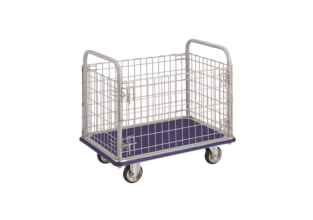 トラスコ中山(TRUSCO) ドンキーカート 金網付 307N グレー 長さ915×幅615×高さ205mm tr-4145461