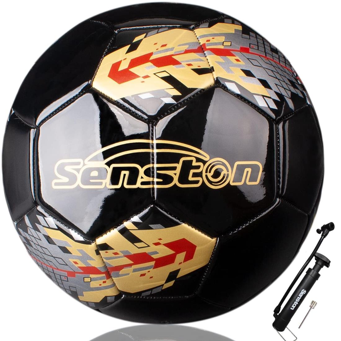 Senstonサッカーボール5号の大人と青少年のトレーニングボール試合のサッカーとポンプ